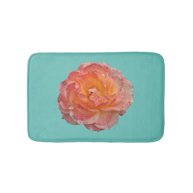 Alfombrilla De Baño Agradable naranja peony (Anverso)
