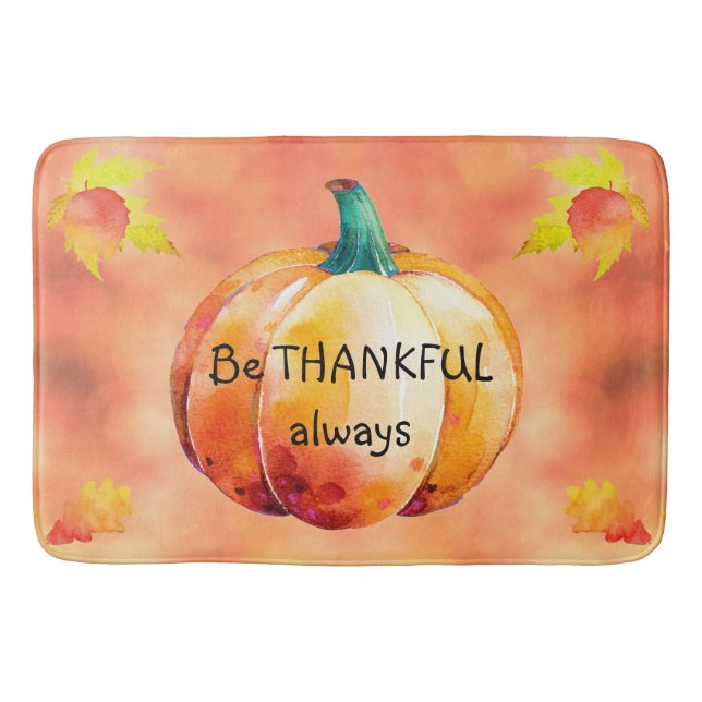 Alfombrilla De Baño AGRADECER SIEMPRE Baño de caída limpio personaliza (Anverso)