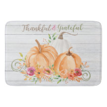 Agradecimiento | Acuarela de calabaza otoñal