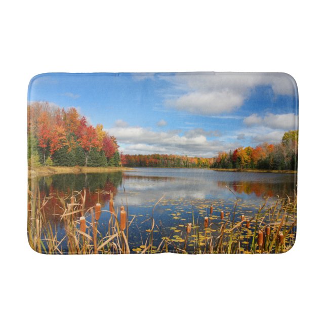 Alfombrilla De Baño Agua | Lago Mabel Canadá (Anverso)