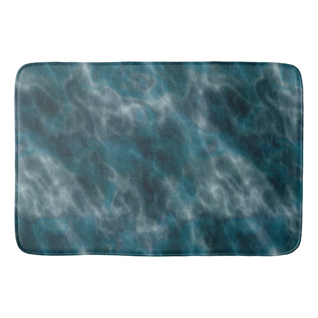 Alfombrilla De Baño Agua turquesa y gris (Anverso)