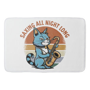Alfombrilla De Baño Ahorrando toda la noche - Para saxofonistas