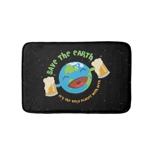 Alfombrilla De Baño Ahorre la tierra (Anverso)