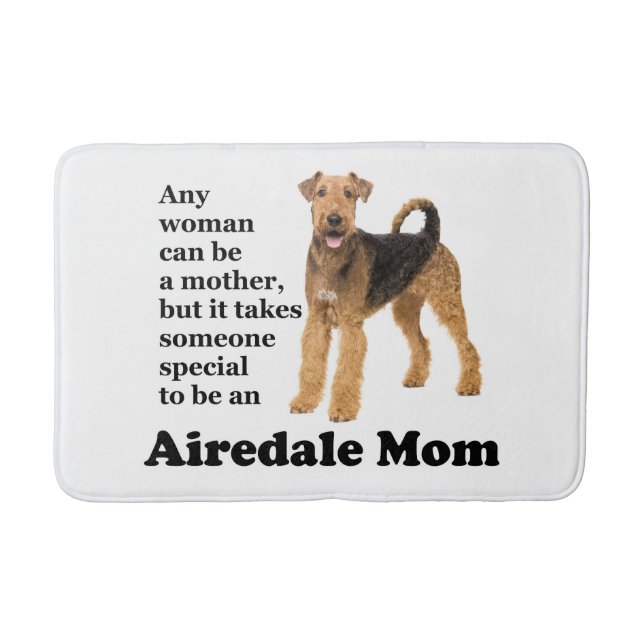 Alfombrilla De Baño Airedale Mom Bath Mat (Anverso)