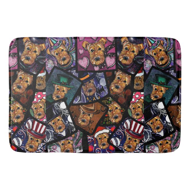 ALFOMBRILLA DE BAÑO AIREDALE TERRIER (Anverso)