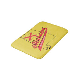 Alfombrilla De Baño Alabama Corazón de Dixie