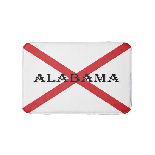 Alfombrilla De Baño Alabama y el bmt de bandera (Anverso)