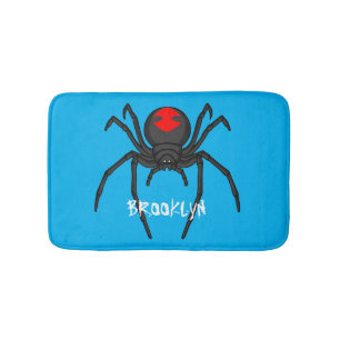 Alfombrilla De Baño Alarmante ilustracion personalizado de araña de vi