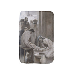 Alfombrilla De Baño Albert Edelfelt - Jesús lavando pies de discípulos