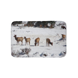 Alfombrilla De Baño Alce en batata de nieve