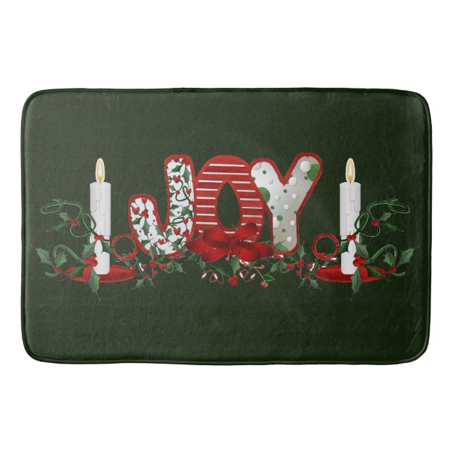 Alfombrilla De Baño Alegría navideña de los navidades (Anverso)