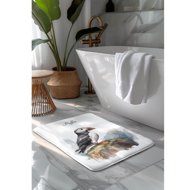 Alfombrilla De Baño Aleta en una acuarela de rock, personalizado (Subido por el creador)