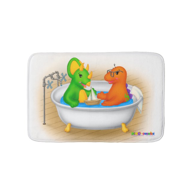 Alfombrilla De Baño ¡Alfombra de baño de Dino-Buddies™ - bañera (Anverso)