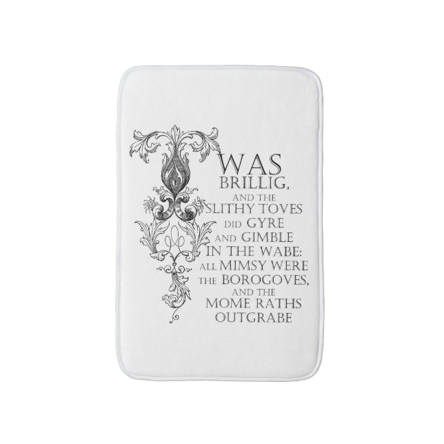 Alfombrilla De Baño Alice In Wonderland Jabberwocky Bath Mat (Frente vertical)
