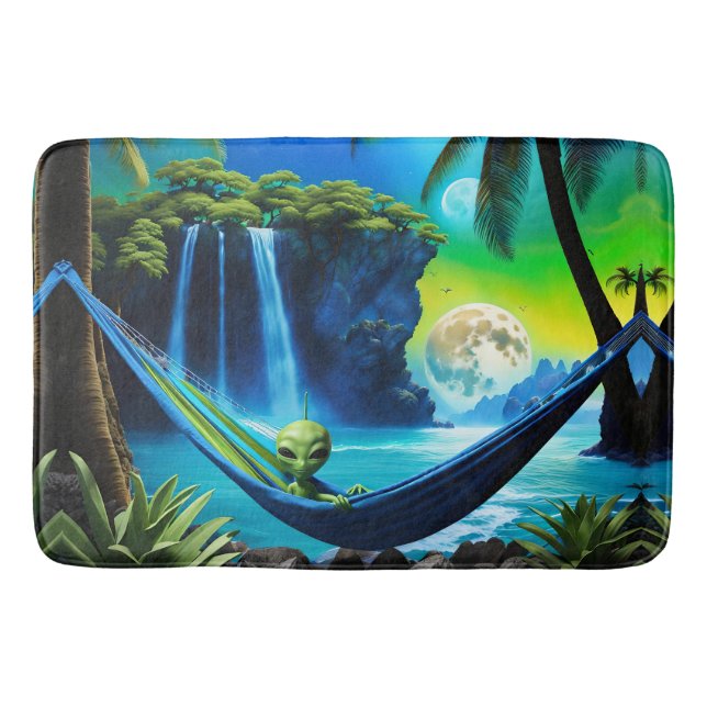 Alfombrilla De Baño Alien Hammock en Beach Vacations (Anverso)