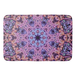 Alfombrilla De Baño Alien Kaleidoscopic Mandala morado intrincado