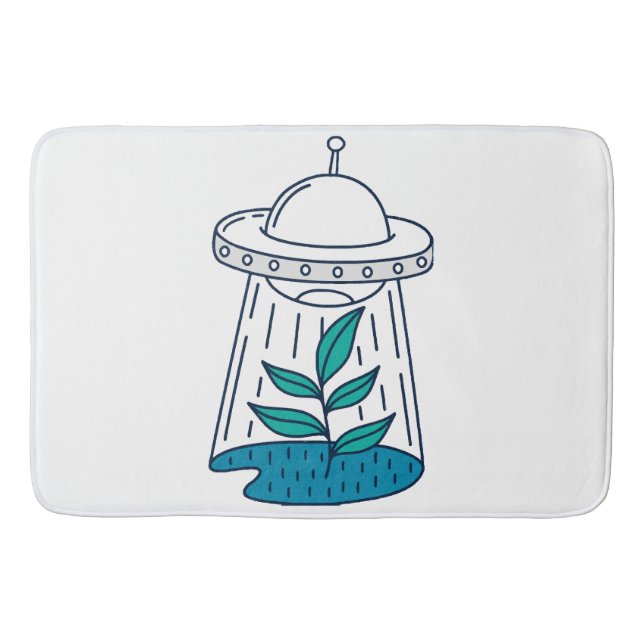 Alfombrilla De Baño Aliens UFO (Anverso)