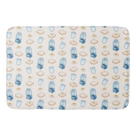 Alfombrilla De Baño Alimentos para el desayuno (alien)