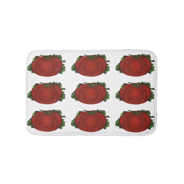 Alfombrilla De Baño Alimentos para la cosecha, tomate, verduras y frut (Anverso)