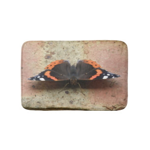 Alfombrilla De Baño Almirante Rojo Mariposa Mat