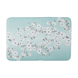 Alfombrilla De Baño Almohada lumbar botánica de menta verde fresca