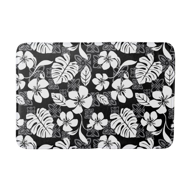 ALFOMBRILLA DE BAÑO ALOHA FRIDAY (NEGRO) (Anverso)