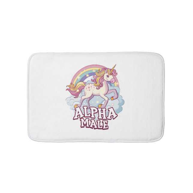 Alfombrilla De Baño Alpha Male Unicorn (Anverso)