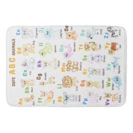 Alfombrilla De Baño Alphabet Animal ABC Animales cutáneos
