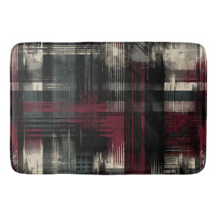 Alfombrilla De Baño Alternativo Grunge Destrozado Grungy Patrón de Cua