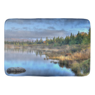 Alfombrilla De Baño Amanecer otoñal en Moosehead Lake Maine