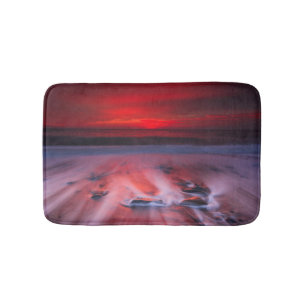 Alfombrilla De Baño Amanecer sobre el mar tempestuoso