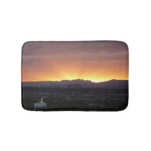 Alfombrilla De Baño Amanecer sobre el paisaje de St. George Utah