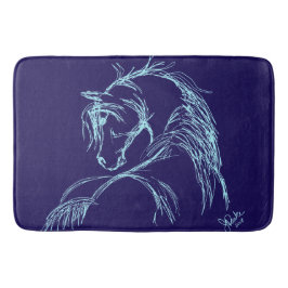 Alfombrilla De Baño Amante de caballos