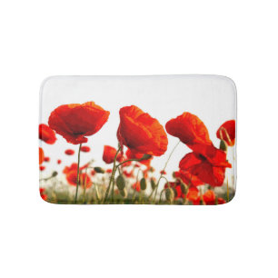 Alfombrilla De Baño Amapolas rojas