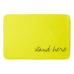 Alfombrilla De Baño Amarillo brillante personalizado