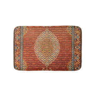 Alfombrilla De Baño Amarillo del Naranja azul rojo Persia
