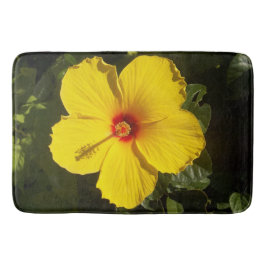 Alfombrilla De Baño Amarillo Hibiscus Flower Mat Bath Mat