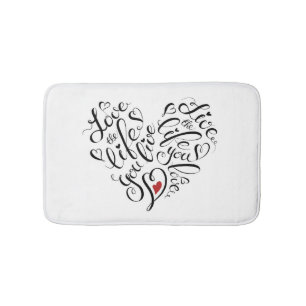 Alfombrilla De Baño Ame la vida que usted vive