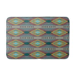 Alfombrilla De Baño American Southwest Patterned Art And Earthy Colors