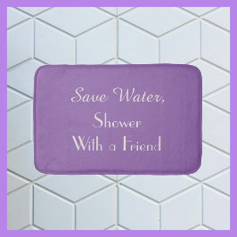 Alfombrilla De Baño Amethyst Orquídea Morado Ahorra Agua Divertido Pel