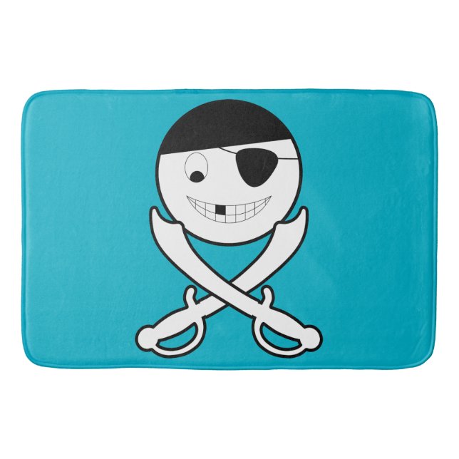 Alfombrilla De Baño Amigable Jolly Roger Bath Mat (Anverso)