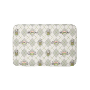 Alfombrilla De Baño AMIGOS™   Patrón de argyle de Perk central