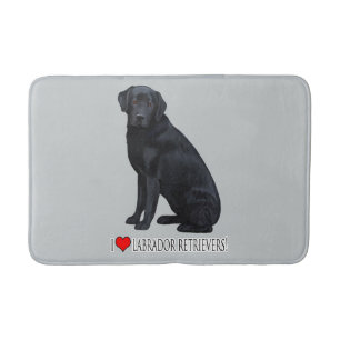 Alfombrilla De Baño ¡Amo a labradores retrieveres!