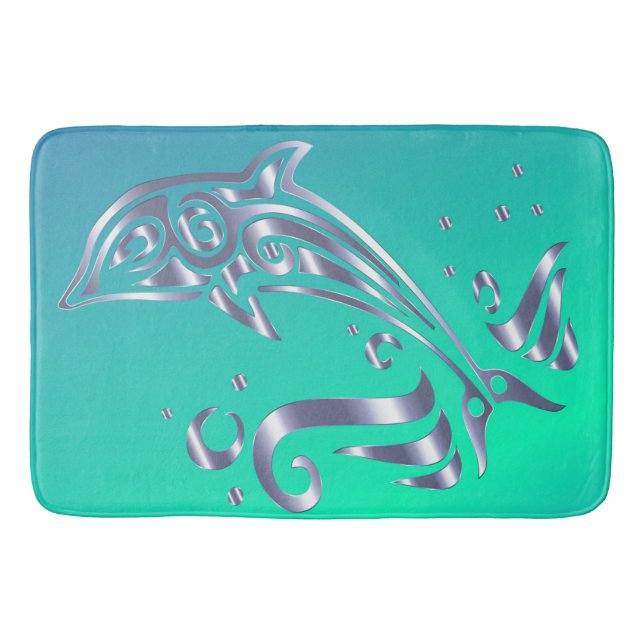 Alfombrilla De Baño Amo a los delfines Bath Mat (Anverso)