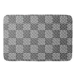 Alfombrilla De Baño Amor controlado en blanco y negro