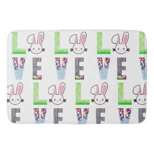 Alfombrilla De Baño Amor Pascua - Conejo de Pascua - Huevo de Pascua