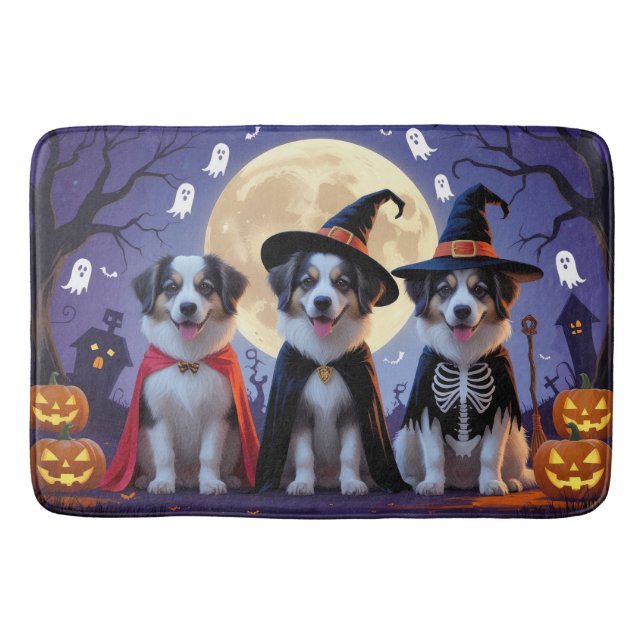 Alfombrilla De Baño Anatolian Shepherd Dogs Pumpkin Halloween Funny (Anverso)
