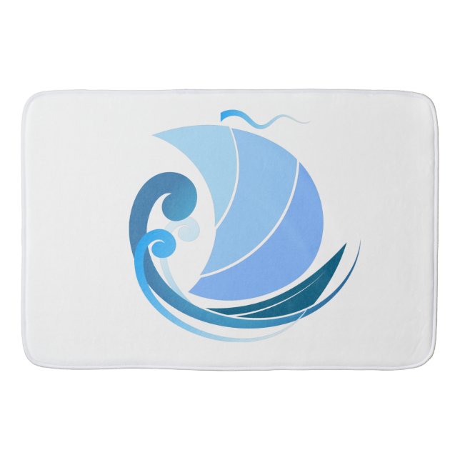 Alfombrilla De Baño Ancla Afuera (Anverso)