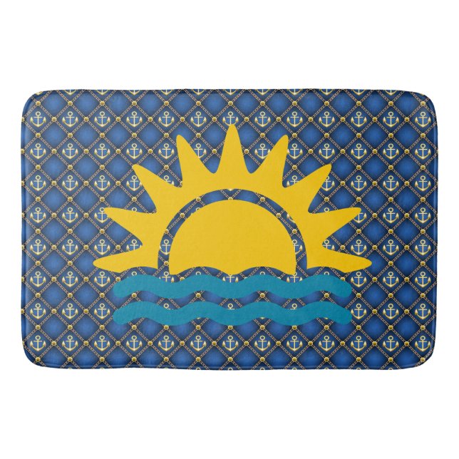 Alfombrilla De Baño Ancla Afuera (Anverso)
