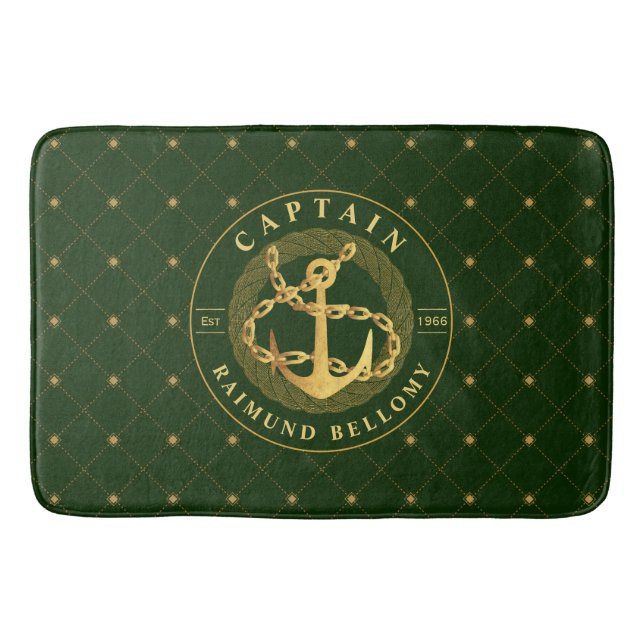 Alfombrilla De Baño Anclaje de oro (Anverso)